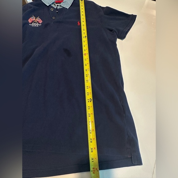 Polo Ralph Lauren USA Dry Goods Shirt Size XL Flag Men Eagle CP-93 Denim Collar - Picture 7 of 7